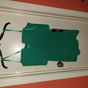 Light Kelly Green strapless or with straps dress Size 8